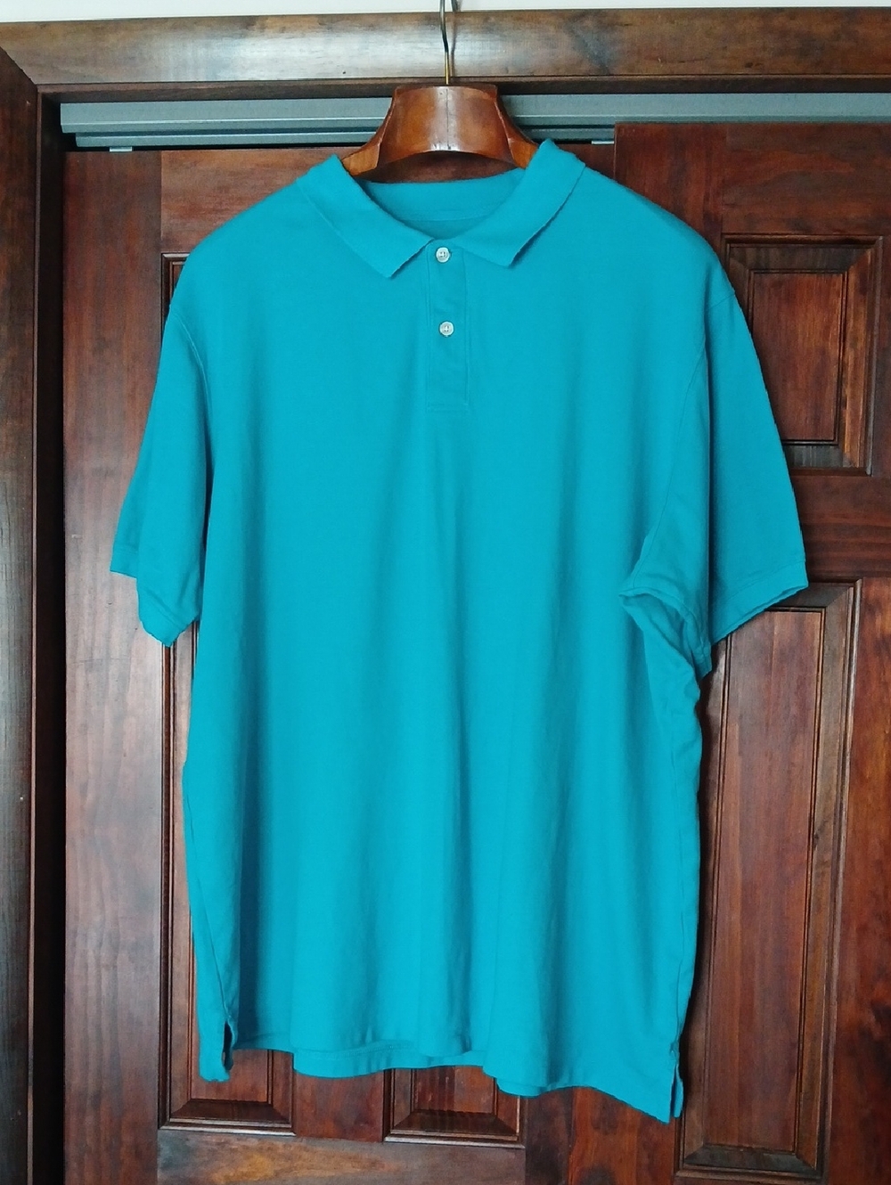 Harbor Bay Teal Short-Sleeve Polo Shirt